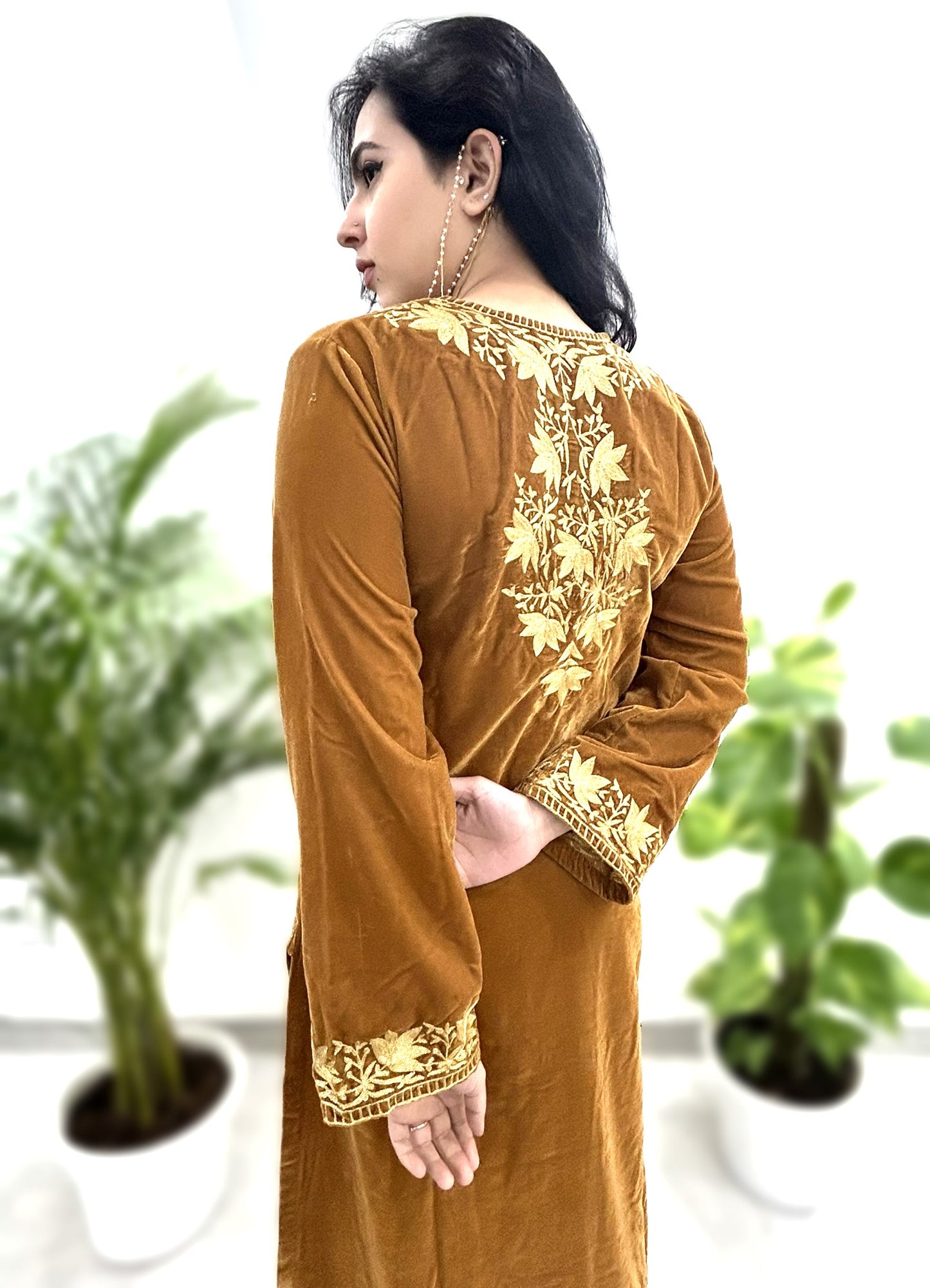 Tilla Embroidered Kurta Set - Mustard